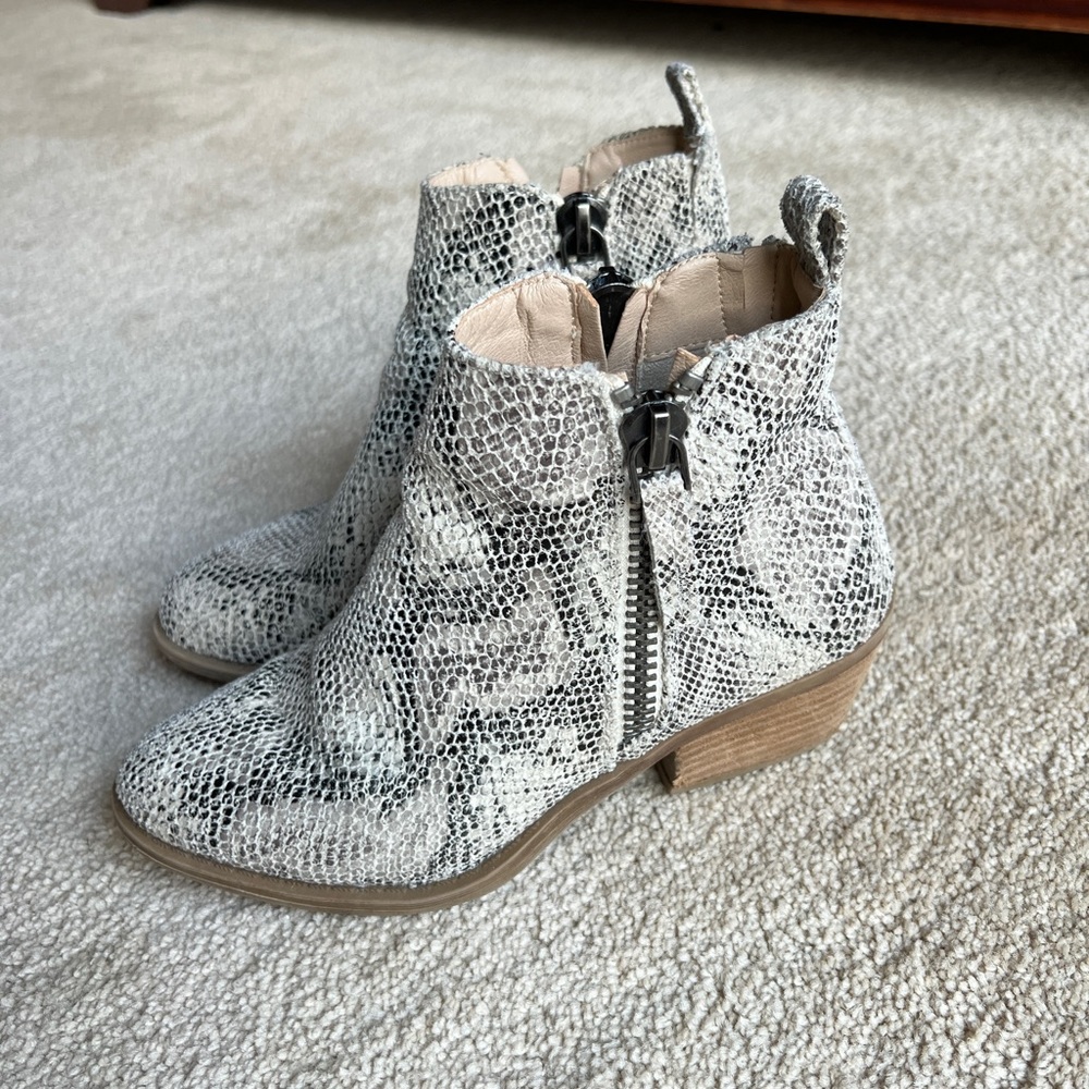Snakeskin Booties